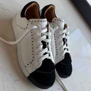 The Office of Angela Scott The Elliot Sneaker in Black / White Color Size 36/6